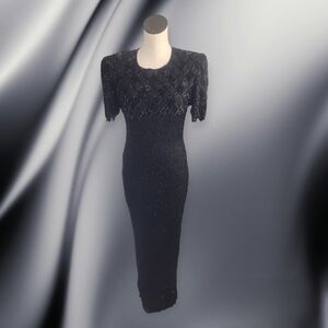 Vintage Beaded Black Formal